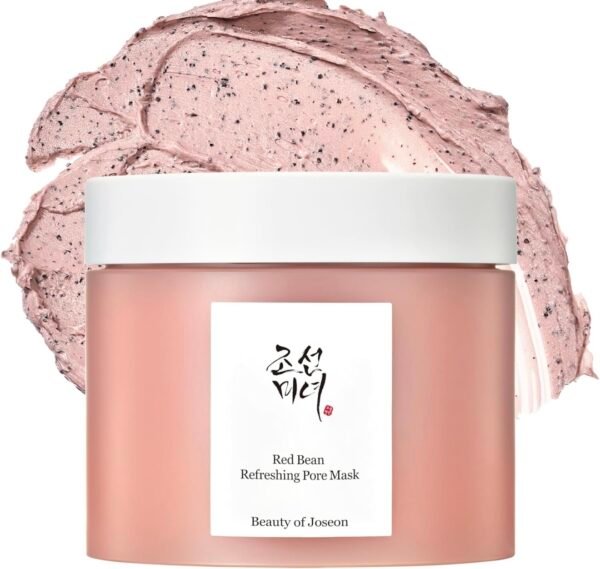 Beauty of Joseon Red Bean Pore Refreshing Mask Mud Cream Hydrating Wash Off Pack, Pore Cleansing Exfoliator, Korean Skin Care for Men and Women 140ml, 4.73 fl.oz