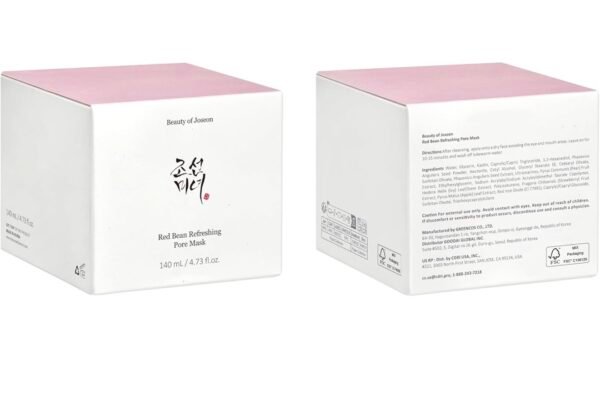 Beauty of Joseon Red Bean Pore Refreshing Mask Mud Cream Hydrating Wash Off Pack, Pore Cleansing Exfoliator, Korean Skin Care for Men and Women 140ml, 4.73 fl.oz - Image 7