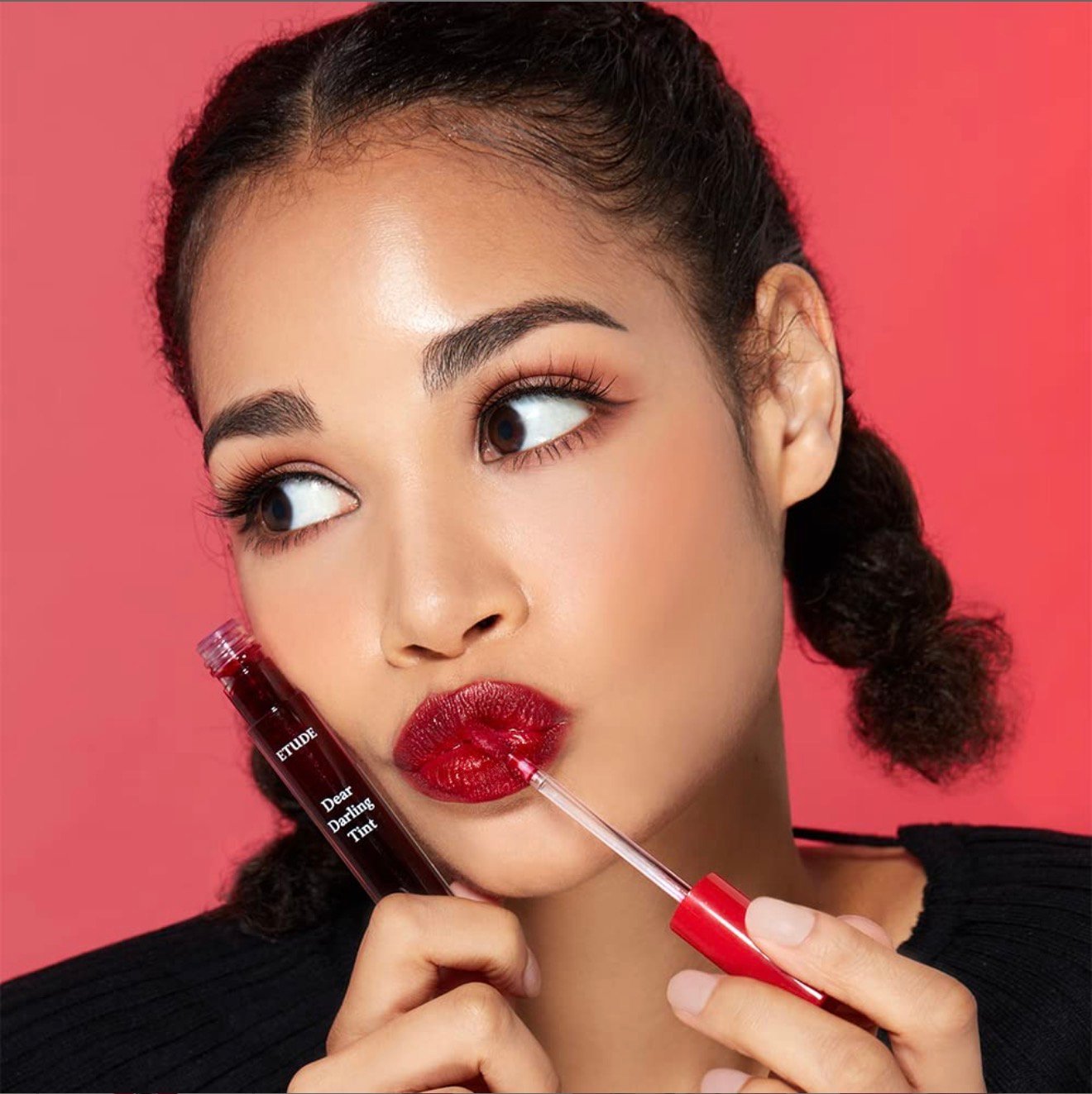 ETUDE Dear Darling Water Gel Tint (#RD302 Dracula Red) (21AD) | Long-lasting Effect up with Fruity, Juicy, Moist, and Vivid coloring 2 ETUDE Dear Darling Water Gel Tint (#RD302 Dracula Red) (21AD) | Long-lasting Effect up with Fruity, Juicy, Moist, and Vivid coloring - Image 2