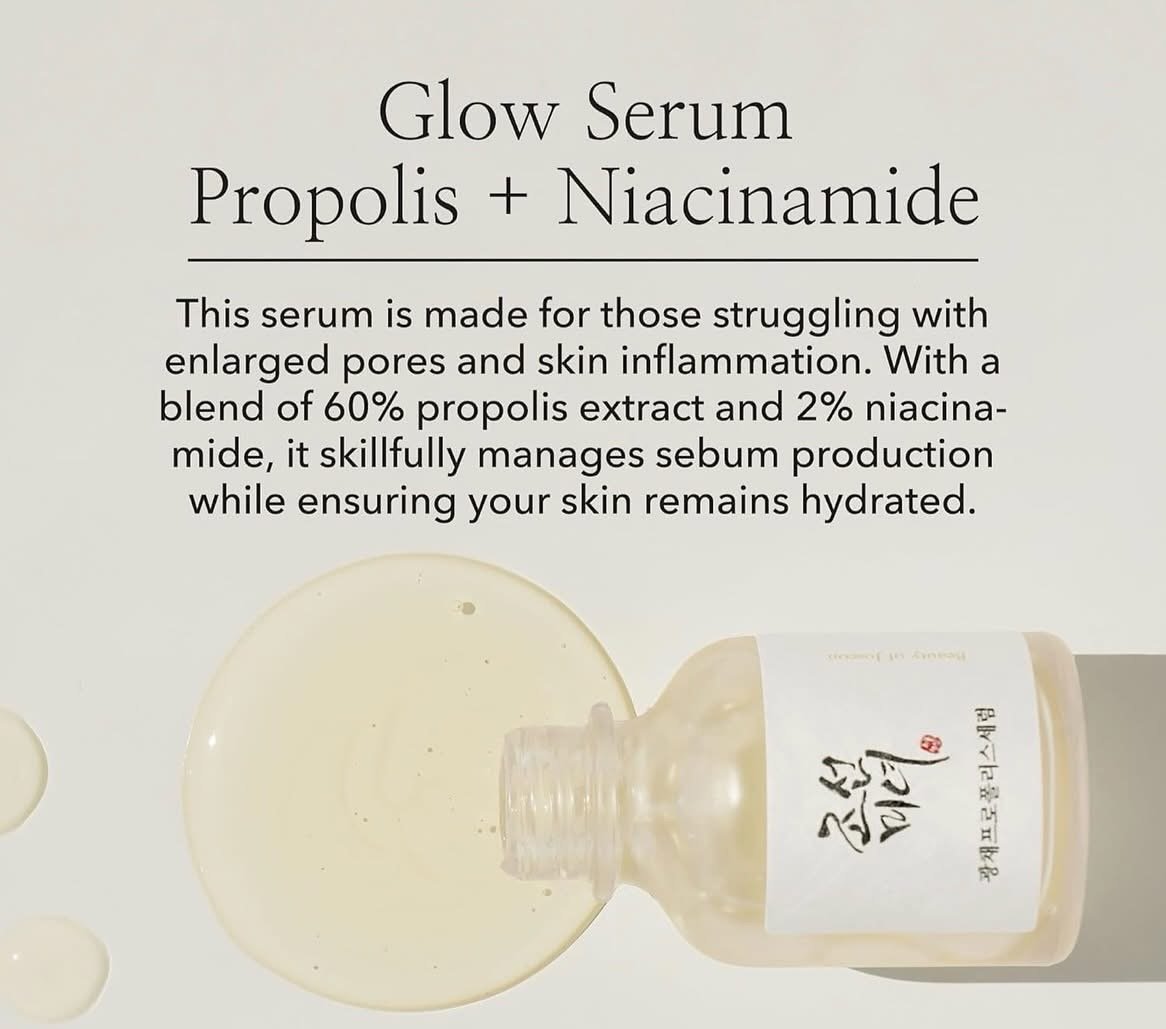 Beauty of Joseon Glow Serum Propolis and Niacinamide Hydrating Facial Soothing Moisturizer for Irritated Uneven Skin Tone, Korean Skin Care, 60ml, 2 Fl.Oz (JUMBO SIZE) 5 Beauty of Joseon Glow Serum Propolis and Niacinamide Hydrating Facial Soothing Moisturizer for Irritated Uneven Skin Tone, Korean Skin Care, 60ml, 2 Fl.Oz (JUMBO SIZE) - Image 5