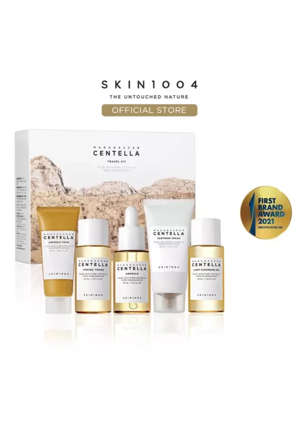 SKIN1004 Madagascar Centella Travel Kit, Toner, Ampoule, Soothing Cream, Cleansing Oil, Ampoule Foam - Image 6