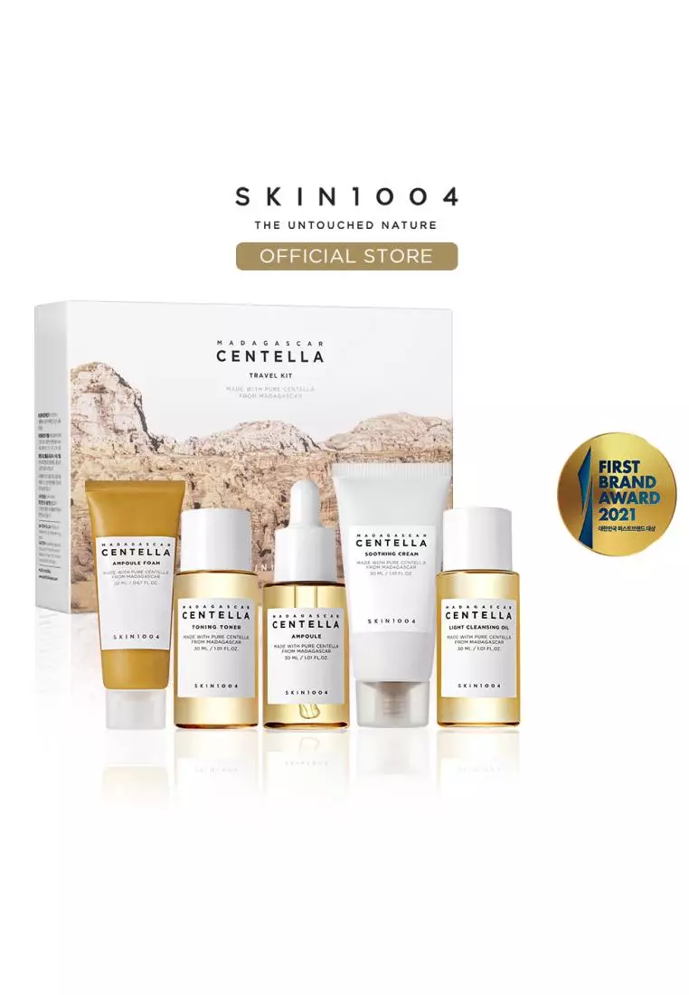 SKIN1004 Madagascar Centella Travel Kit, Toner, Ampoule, Soothing Cream, Cleansing Oil, Ampoule Foam 6 SKIN1004 Madagascar Centella Travel Kit, Toner, Ampoule, Soothing Cream, Cleansing Oil, Ampoule Foam - Image 6