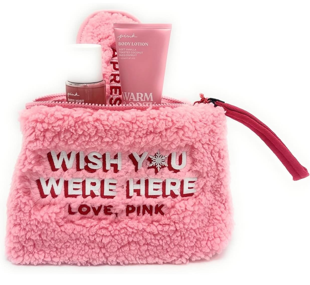 Victoria’s Secret PINK Warm & Cozy 4-Piece Gift Set: Bag, Eye Mask, Mist, Lotion, each 2.5 fl oz 2 Victoria’s Secret PINK Warm & Cozy 4-Piece Gift Set: Bag, Eye Mask, Mist, Lotion, each 2.5 fl oz - Image 2