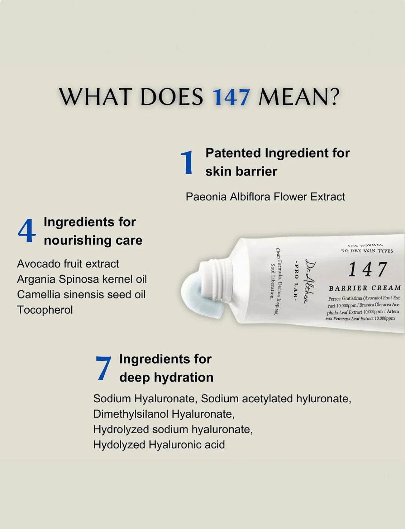Dr.Althea 147 Barrier Cream | Daily Skin Barrier Care | Deep Hydrating with Hyaluronic Acid & Ceramides | Korean Vegan Skincare for All Skin Types | 1.7 Fl Oz 2 Dr.Althea 147 Barrier Cream | Daily Skin Barrier Care | Deep Hydrating with Hyaluronic Acid & Ceramides | Korean Vegan Skincare for All Skin Types | 1.7 Fl Oz - Image 2