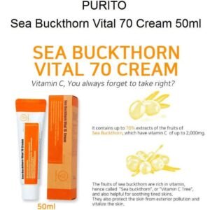 PURITO [ESSENTIAL OIL-FREE] Sea Buckthorn Vital 70 Cream 50ml / 1.7 fl.oz🍊🍊🍊🍊