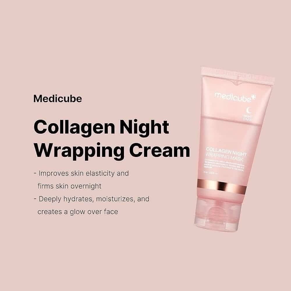 medicube Collagen Overnight Wrapping Peel Off Facial Mask Pack - Elasticity & Hydration Care, Reduces Sagging & Dullness - Hydrolyzed Collagen For Glowing Skin - Korean Skin Care, 2.53 fl.o 2 medicube Collagen Overnight Wrapping Peel Off Facial Mask Pack - Elasticity & Hydration Care, Reduces Sagging & Dullness - Hydrolyzed Collagen For Glowing Skin - Korean Skin Care, 2.53 fl.o - Image 2