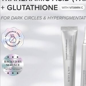 Mary&May Tranexamic Acid (TXA)+Glutathione Eye Cream | Dark Circles & Hyperpigmentation | With Niacinamide & Vitamin C | Firms Under Eye Area | Wrinkle & Fine Line Care | Korean Skincare, 1.01 oz 💜