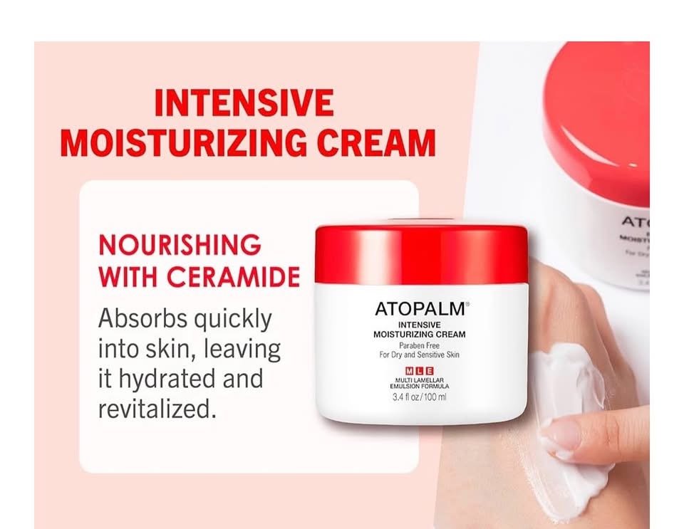 MLE Skin Barrier Technology + Ceramide Intensive Moisturizing Cream | Hydrating Face & Body Moisturizer for Dry & Sensitive Skin | Panthenol Barrier Repair Lotion | ATOPALM | 3.4 fl oz (100ml) 2 MLE Skin Barrier Technology + Ceramide Intensive Moisturizing Cream | Hydrating Face & Body Moisturizer for Dry & Sensitive Skin | Panthenol Barrier Repair Lotion | ATOPALM | 3.4 fl oz (100ml) - Image 2