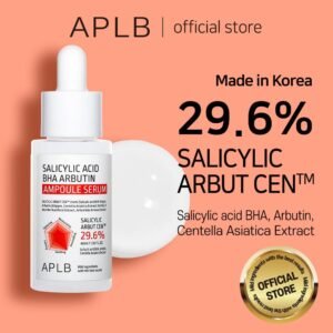 APLB Salicylic Acid BHA Arbutin Ampoule Serum | SALICYLIC ARBUT CEN™ 29.6% 1.35 FL.OZ/Korean Skincare, Acne & Pore care, Long lasting moisturizing, Revitalize for gentle and improve skin texture