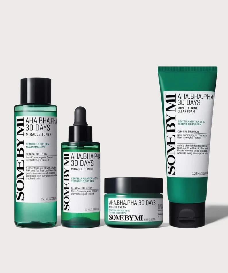 SOME BY MI Miracle All Care Set BIG BOTTLES (Foam+Toner+Serum+Cream) 1 SOME BY MI Miracle All Care Set BIG BOTTLES (Foam+Toner+Serum+Cream)
