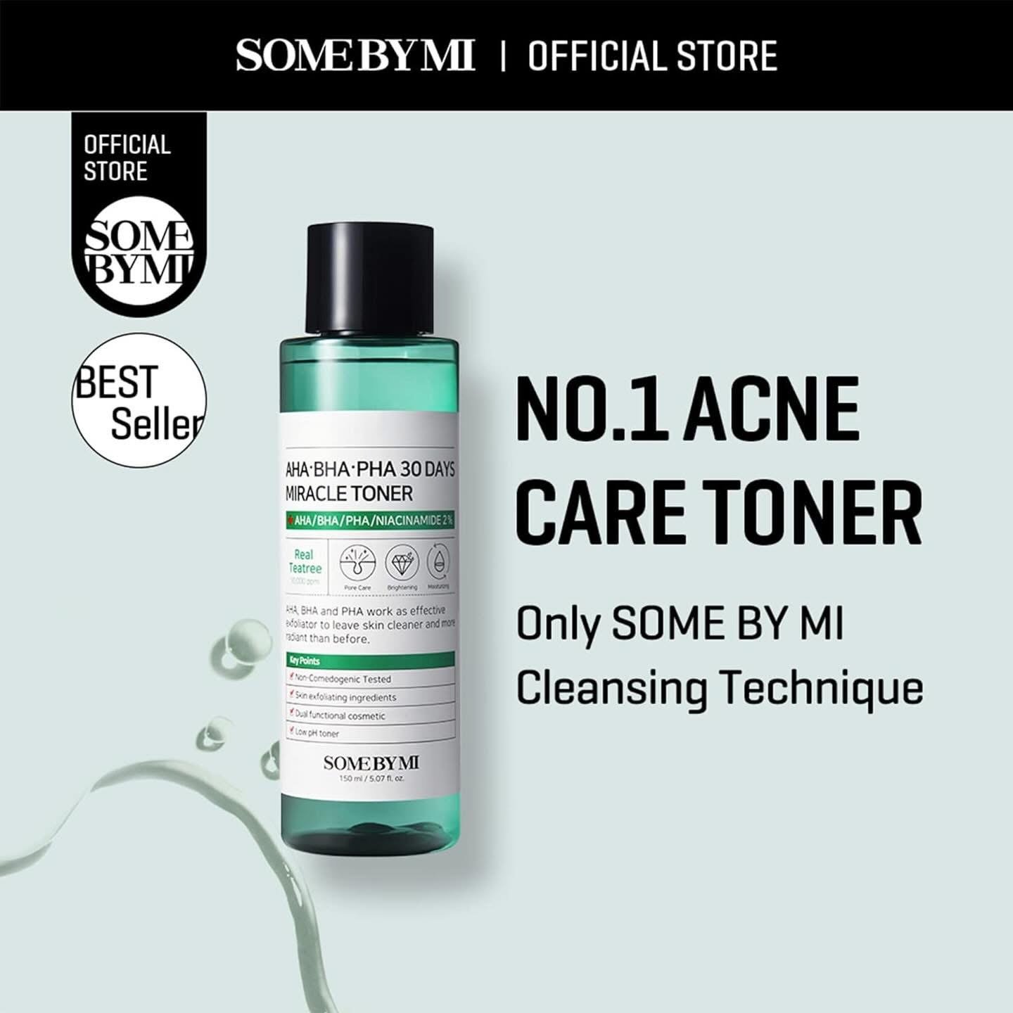 SOME BY MI AHA BHA PHA 30 Days Miracle Toner – 5.07oz, 150ml – Korean Salicylic Acid Exfoliating Face Toner for All Skin Types – Daily Pore Care & Oil Control with 2% Niacinamide – Korean Skin Care 1 SOME BY MI AHA BHA PHA 30 Days Miracle Toner – 5.07oz, 150ml – Korean Salicylic Acid Exfoliating Face Toner for All Skin Types – Daily Pore Care & Oil Control with 2% Niacinamide – Korean Skin Care