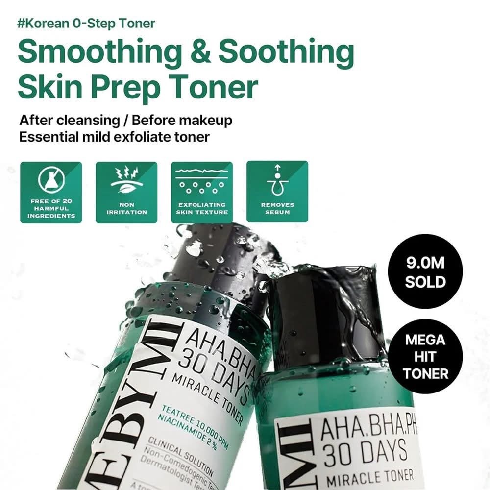 SOME BY MI AHA BHA PHA 30 Days Miracle Toner – 5.07oz, 150ml – Korean Salicylic Acid Exfoliating Face Toner for All Skin Types – Daily Pore Care & Oil Control with 2% Niacinamide – Korean Skin Care 4 SOME BY MI AHA BHA PHA 30 Days Miracle Toner – 5.07oz, 150ml – Korean Salicylic Acid Exfoliating Face Toner for All Skin Types – Daily Pore Care & Oil Control with 2% Niacinamide – Korean Skin Care - Image 4