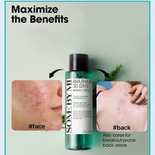 SOME BY MI AHA BHA PHA 30 Days Miracle Toner – 5.07oz, 150ml – Korean Salicylic Acid Exfoliating Face Toner for All Skin Types – Daily Pore Care & Oil Control with 2% Niacinamide – Korean Skin Care 5 SOME BY MI AHA BHA PHA 30 Days Miracle Toner – 5.07oz, 150ml – Korean Salicylic Acid Exfoliating Face Toner for All Skin Types – Daily Pore Care & Oil Control with 2% Niacinamide – Korean Skin Care - Image 5