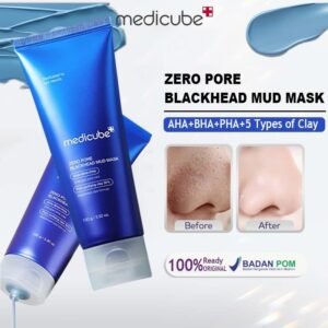 Medicube Zero Pore Blackhead Mud Facial Mask - Skin Cooling & Pore Tightening - 3 Minute Quick Dry Formula with AHA, BHA, PHA, and Pore-Purifying Clay - Korean Mud Mask 3.52 oz