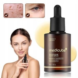 Medicube AGE-R Glutathione Glow Serum - Antioxidant & Elasticity Care Serum for 24Hr Pure Radiance, Korean Glass Glow Skin, Daily Use for Youthful Skin, Korean Skincare