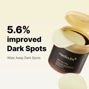 Home 3 Medicube Toner Pads Deep Vita C Facial Toner Pad for Uneven Skin Tone & Texture | Vitamin Water and 3 Types of Vitamin, Deeply Hydrating & Resurfacing Pad | Korean Skin Care, 70 Pads