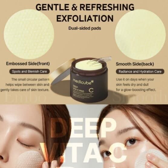 Medicube Toner Pads Deep Vita C Facial Toner Pad for Uneven Skin Tone & Texture | Vitamin Water and 3 Types of Vitamin, Deeply Hydrating & Resurfacing Pad | Korean Skin Care, 70 Pads 6 Medicube Toner Pads Deep Vita C Facial Toner Pad for Uneven Skin Tone & Texture | Vitamin Water and 3 Types of Vitamin, Deeply Hydrating & Resurfacing Pad | Korean Skin Care, 70 Pads - Image 6
