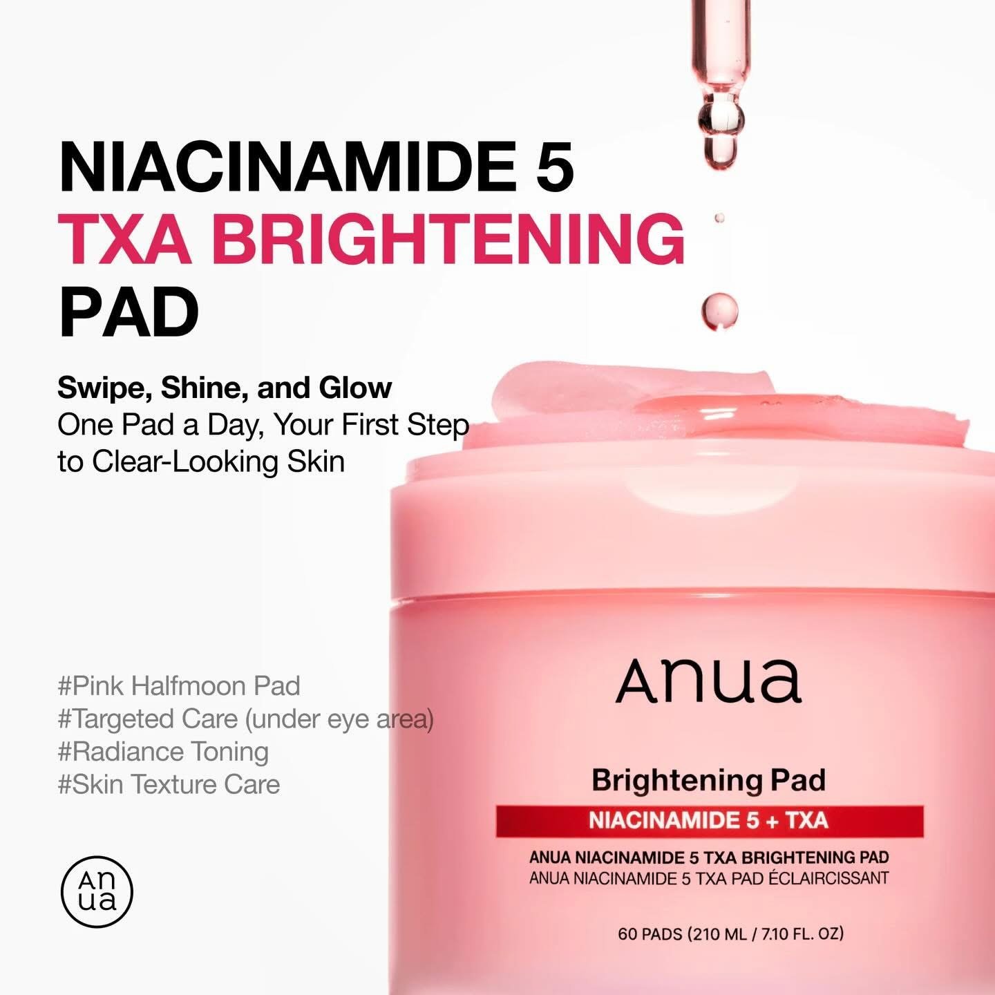 Anua Niacinamide 5 TXA Toner Pads – Hydrating Facial Pad for Daily Care, Under-eye with Tranexamic acid, Korean Skin Care (210ml, 60 Pads) 1 Anua Niacinamide 5 TXA Toner Pads – Hydrating Facial Pad for Daily Care, Under-eye with Tranexamic acid, Korean Skin Care (210ml, 60 Pads)